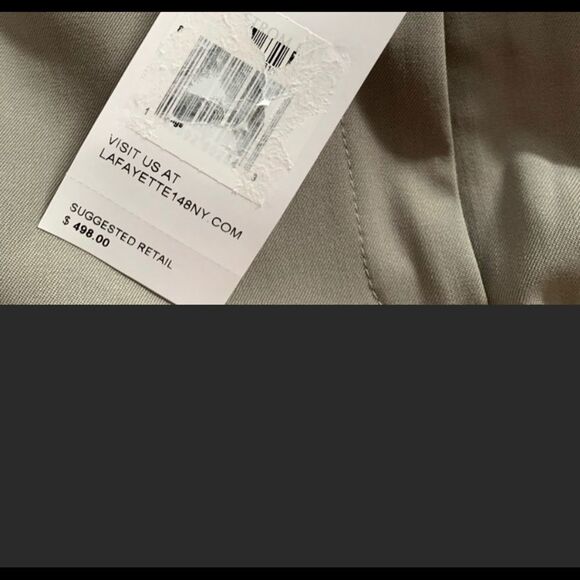 Lafayette 148 New York NWOT Gray Barrow straight Leg trousers Sz 4 - Picture 9 of 14